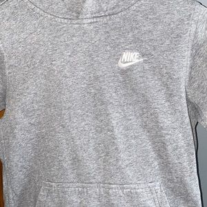 kids large gray nike sweatshirt